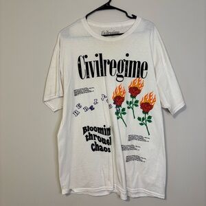 White Civil Regime T-Shirt for Men